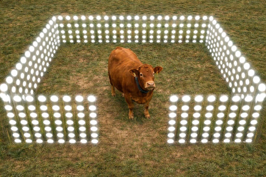 Agrivanna GPS-enabled virtual fencing collar with solar panel